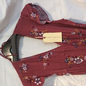 Band of Gypsies faux wrap dress